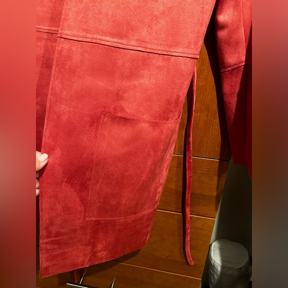 Ultrasuede duster/blazer with tie belt - Picture 4 of 4